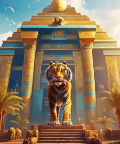 Egypt Tiger Diamond Painting