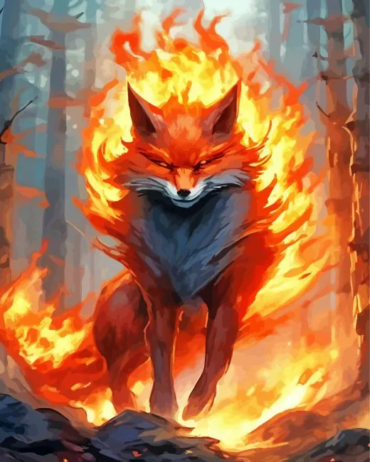 eight tail fox Diamond Paintings Eight Tail Fox Diamond Painting