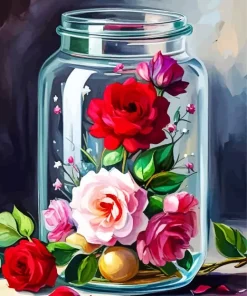 Enchanted Rose Flowers Diamond Painting