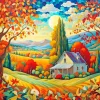 Fall Farm Diamond Painting