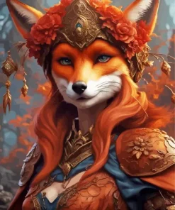 Female Fox Diamond Painting