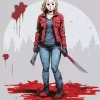 Female Jason Voorhees Art Diamond Painting