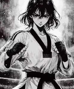 Fighter Girl Diamond Painting