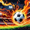 Fire Soccer Ball Diamond Painting