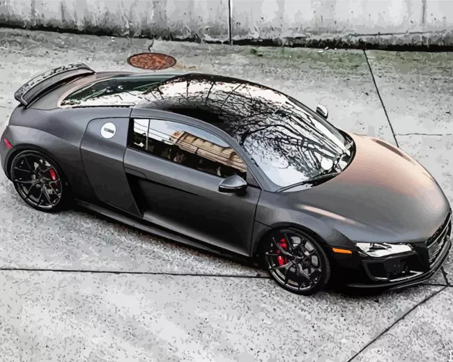 flat black car Diamond Paintings Flat Black Car Diamond Painting