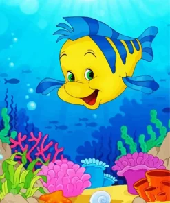 Flounder The Fish Diamond Painting