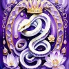 Flower And Snake Art Diamond Painting