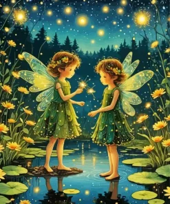 Flower Fairies Art Diamond Painting