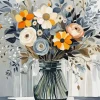 Flower In Glass Vase Diamond Painting