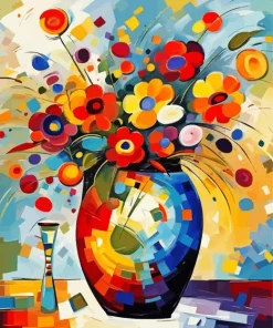 Flowers Abstract Art Diamond Painting