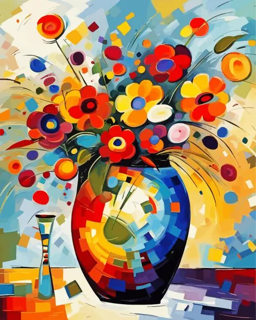 flowers abstract art Diamond Painst Flowers Abstract Art Diamond Painting