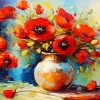 Flowers Poppy Art Diamond Painting