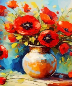 Flowers Poppy Art Diamond Painting