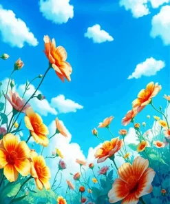 Flowers Studio Ghibli Diamond Painting
