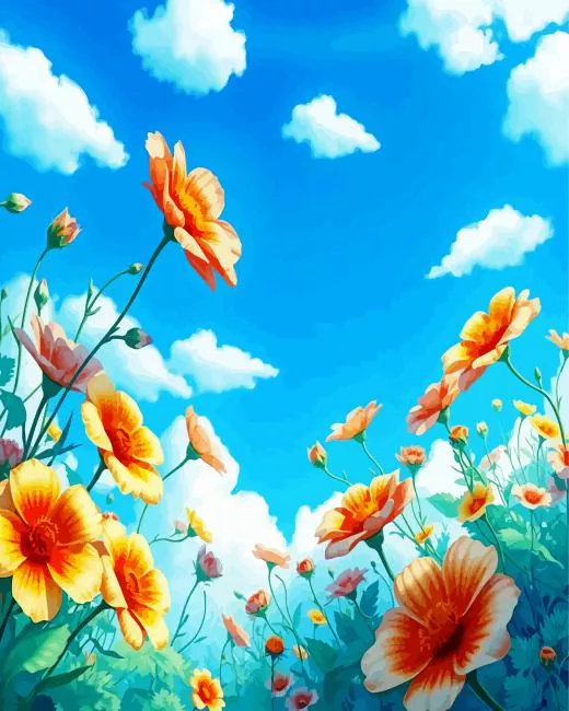 flowers studio ghibli Diamond Paints Flowers Studio Ghibli Diamond Painting