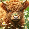 Fluffy Calf Art Diamond Painting