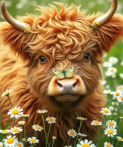 Fluffy Calf Art Diamond Painting