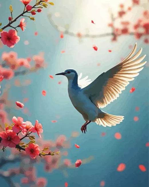 flying bird art Diamond By Numbers Flying Bird Art Diamond Painting