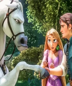 Flynn Rider Horse Diamond Painting
