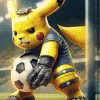 Football Pikachu Art Diamond Painting