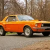 Ford Mustang 1967 Orange Diamond Painting