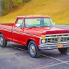 Ford Pickup Red Art Diamond Painting