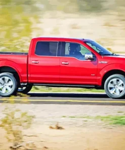 Ford Red Truck Old Diamond Painting
