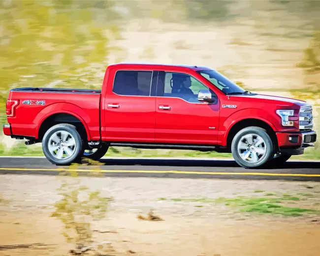 ford red truck old Diamond Paintings Ford Red Truck Old Diamond Painting