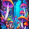 Forest Mushrooms Diamond Painting