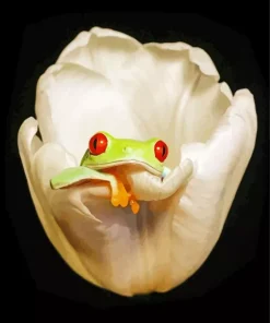 Frog In Flower Diamond Painting
