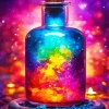 Galaxy Glass Bottle Diamond Painting
