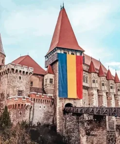 Hunyad Castle Romania Diamond Painting
