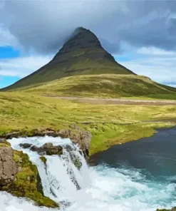 Iceland Kirkjufell Mountain Diamond Painting