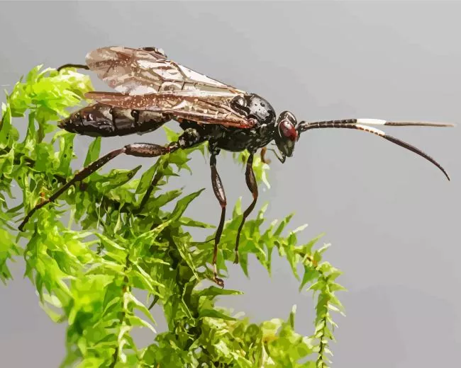 ichneumon wasp Diamond Paintings Ichneumon Wasp Diamond Painting