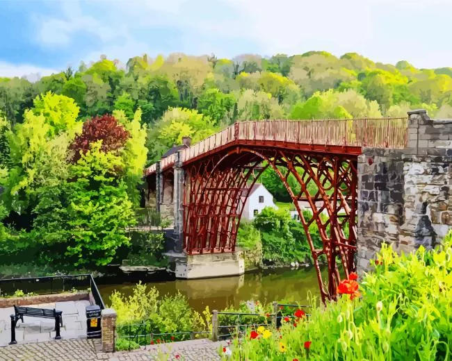 ironbridge england Diamond By Numbers Ironbridge England Diamond Painting
