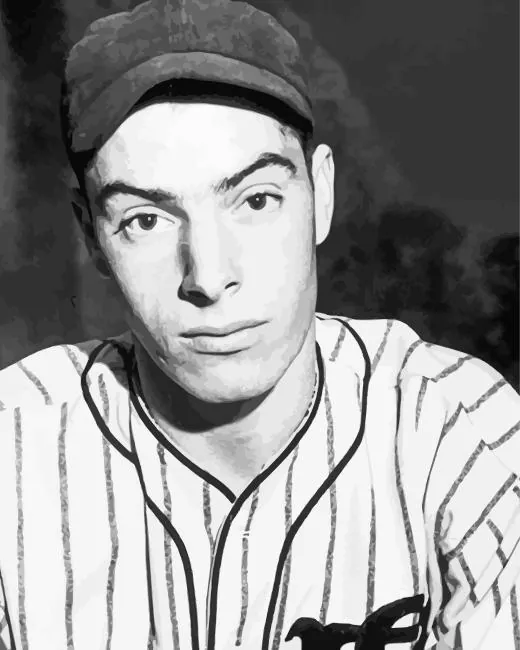 joe dimaggio baseballer Diamond With Numbers Joe Dimaggio Baseballer Diamond Painting