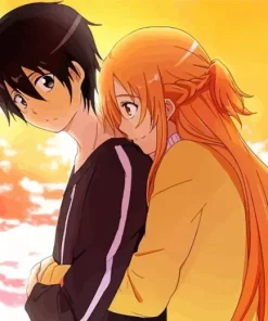 Kazuto Kirigaya And Asuna Yuuki Diamond Painting