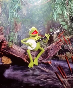 Kermit Playing Banjo Diamond Painting