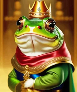 King Frog Diamond Painting