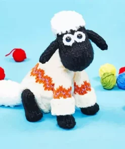 Knitting Sheep Diamond Painting