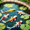 Koi Fishes Pond Diamond Painting