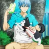 Kuroko And His Dog Diamond Painting