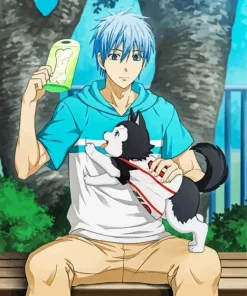 Kuroko And His Dog Diamond Painting