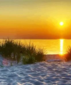 Lake Michigan Sunset Diamond Painting