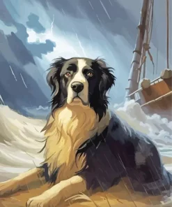 Landseer Dog Diamond Painting