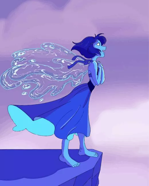 lapis lazuli steven universe Diamond With Numbers Lapis Lazuli Steven Universe Diamond Painting