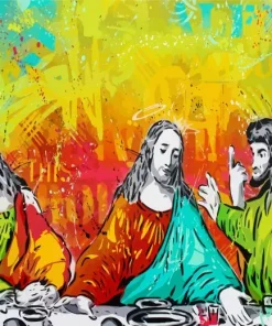 Last Supper Abstract Diamond Painting