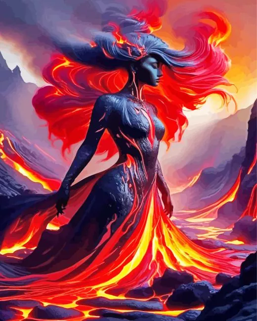 lava art Diamond By Numbers Lava Art Diamond Painting