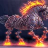 Lava Horse Diamond Painting