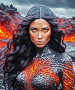 Lava Lady Diamond Painting